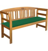 VidaXL Tuinbank met kussen 157 cm massief acaciahout