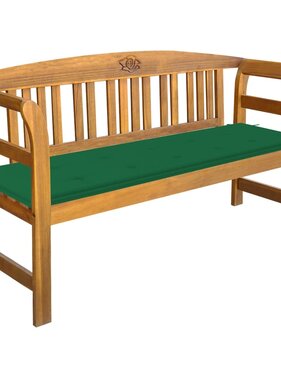 VidaXL Tuinbank met kussen 157 cm massief acaciahout