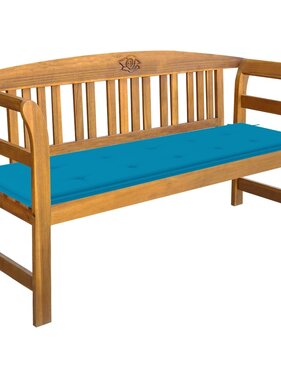 VidaXL Tuinbank met kussen 157 cm massief acaciahout