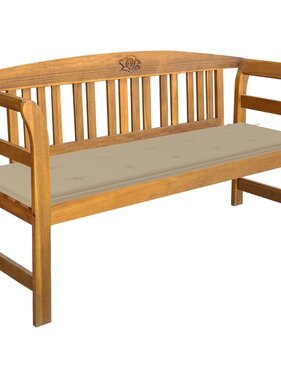 VidaXL Tuinbank met kussen 157 cm massief acaciahout