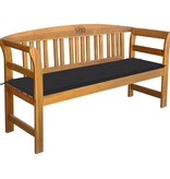 VidaXL Tuinbank met kussen 157 cm massief acaciahout