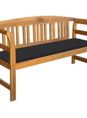 VidaXL Tuinbank met kussen 157 cm massief acaciahout