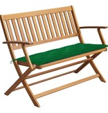VidaXL Tuinbank met kussen 120 cm massief acaciahout