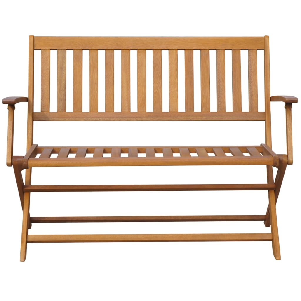 VidaXL Tuinbank met kussen 120 cm massief acaciahout