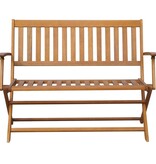 VidaXL Tuinbank met kussen 120 cm massief acaciahout