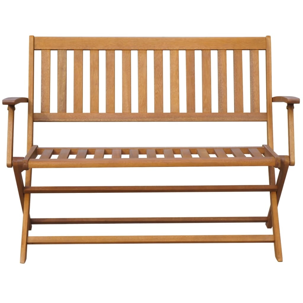VidaXL Tuinbank met kussen 120 cm massief acaciahout