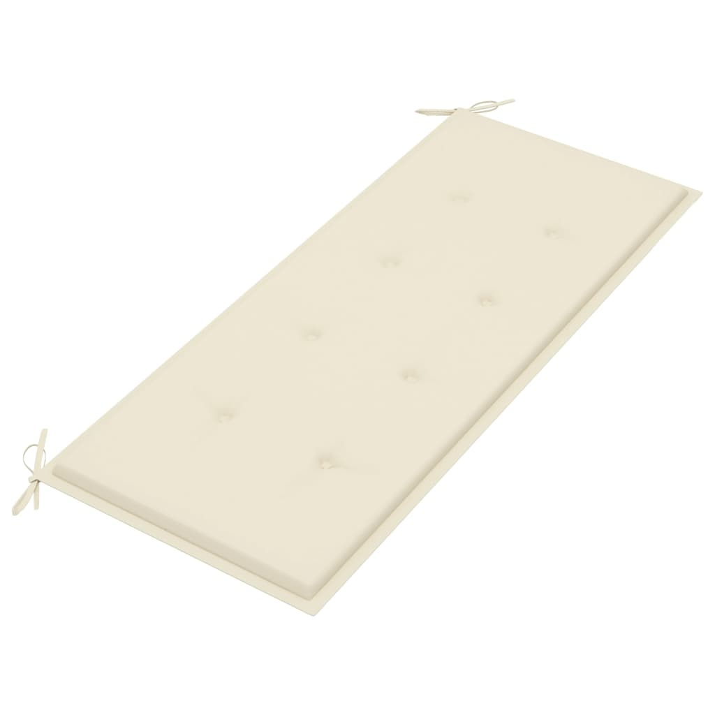 VidaXL Tuinbank met kussen 120 cm massief acaciahout