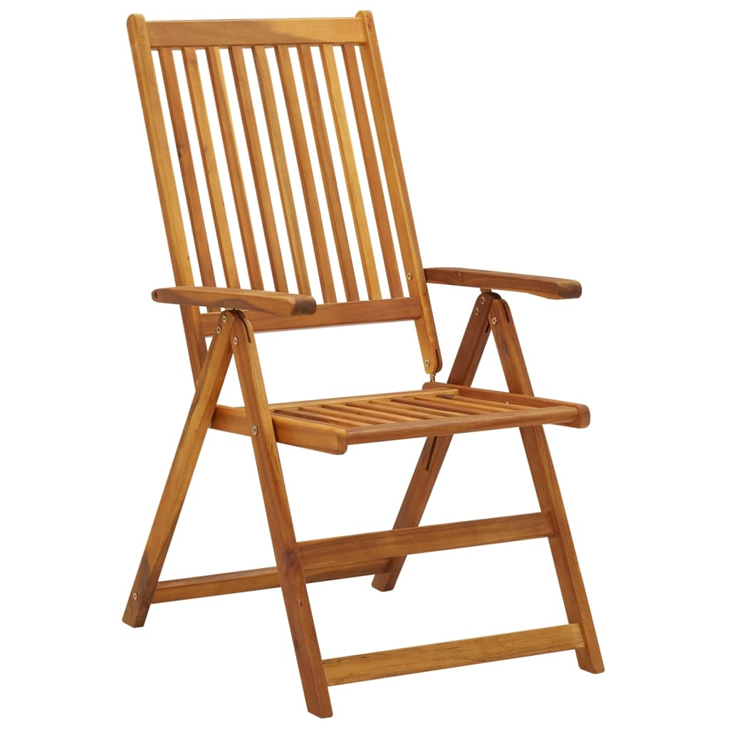 VidaXL Tuinstoelen inklapbaar 6 st met kussens massief acaciahout
