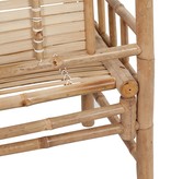 VidaXL Tuinbank met kussen 120 cm bamboe