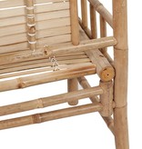 VidaXL Tuinbank met kussen 120 cm bamboe