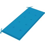 VidaXL Tuinbank inklapbaar met kussen 118 cm bamboe