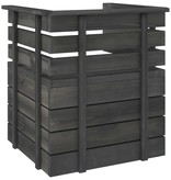 VidaXL 12-delige Loungeset pallet massief grenenhout donkergrijs