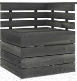 VidaXL 9-delige Loungeset pallet massief grenenhout donkergrijs