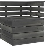VidaXL 8-delige Loungeset pallet massief grenenhout donkergrijs