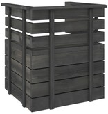 VidaXL 8-delige Loungeset pallet massief grenenhout donkergrijs