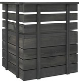 VidaXL 8-delige Loungeset pallet massief grenenhout donkergrijs