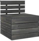 VidaXL 7-delige Loungeset pallet massief grenenhout donkergrijs