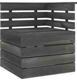VidaXL 6-delige Loungeset pallet massief grenenhout donkergrijs