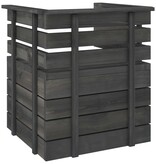 VidaXL 6-delige Loungeset pallet massief grenenhout donkergrijs