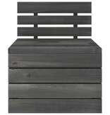 VidaXL 5-delige Loungeset pallet massief grenenhout donkergrijs