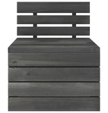 VidaXL 5-delige Loungeset pallet massief grenenhout donkergrijs