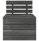 VidaXL 4-delige Loungeset pallet massief grenenhout donkergrijs