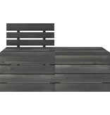 VidaXL 3-delige Loungeset pallet massief grenenhout donkergrijs
