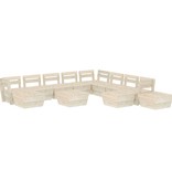 VidaXL 12-delige Loungeset pallet geïmpregneerd vurenhout