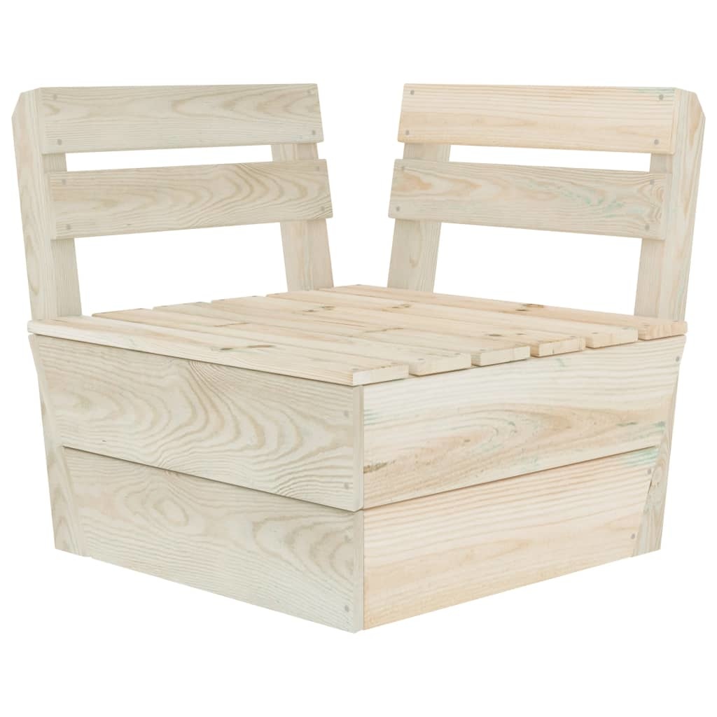 VidaXL 11-delige Loungeset pallet geïmpregneerd vurenhout