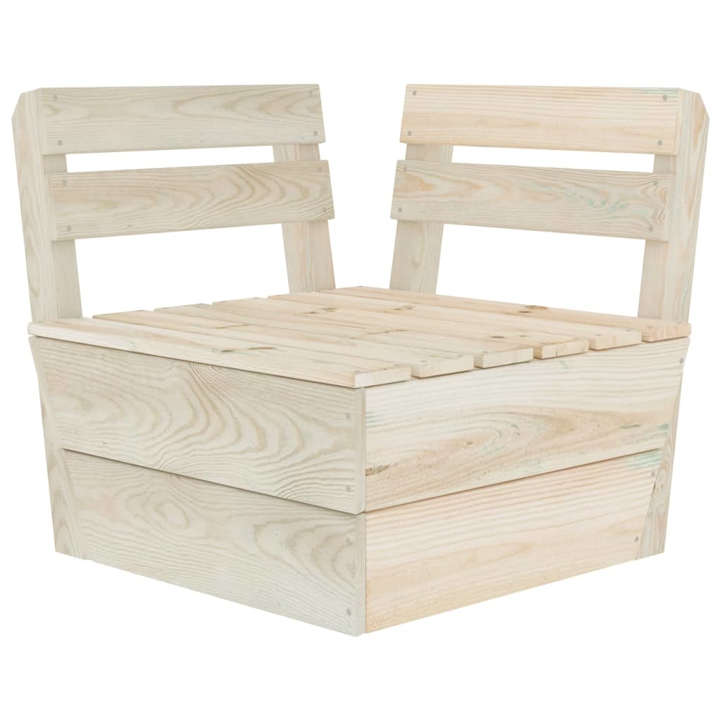 VidaXL 9-delige Loungeset pallet geïmpregneerd vurenhout