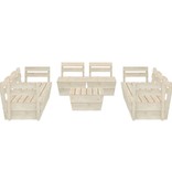 VidaXL 9-delige Loungeset pallet geïmpregneerd vurenhout