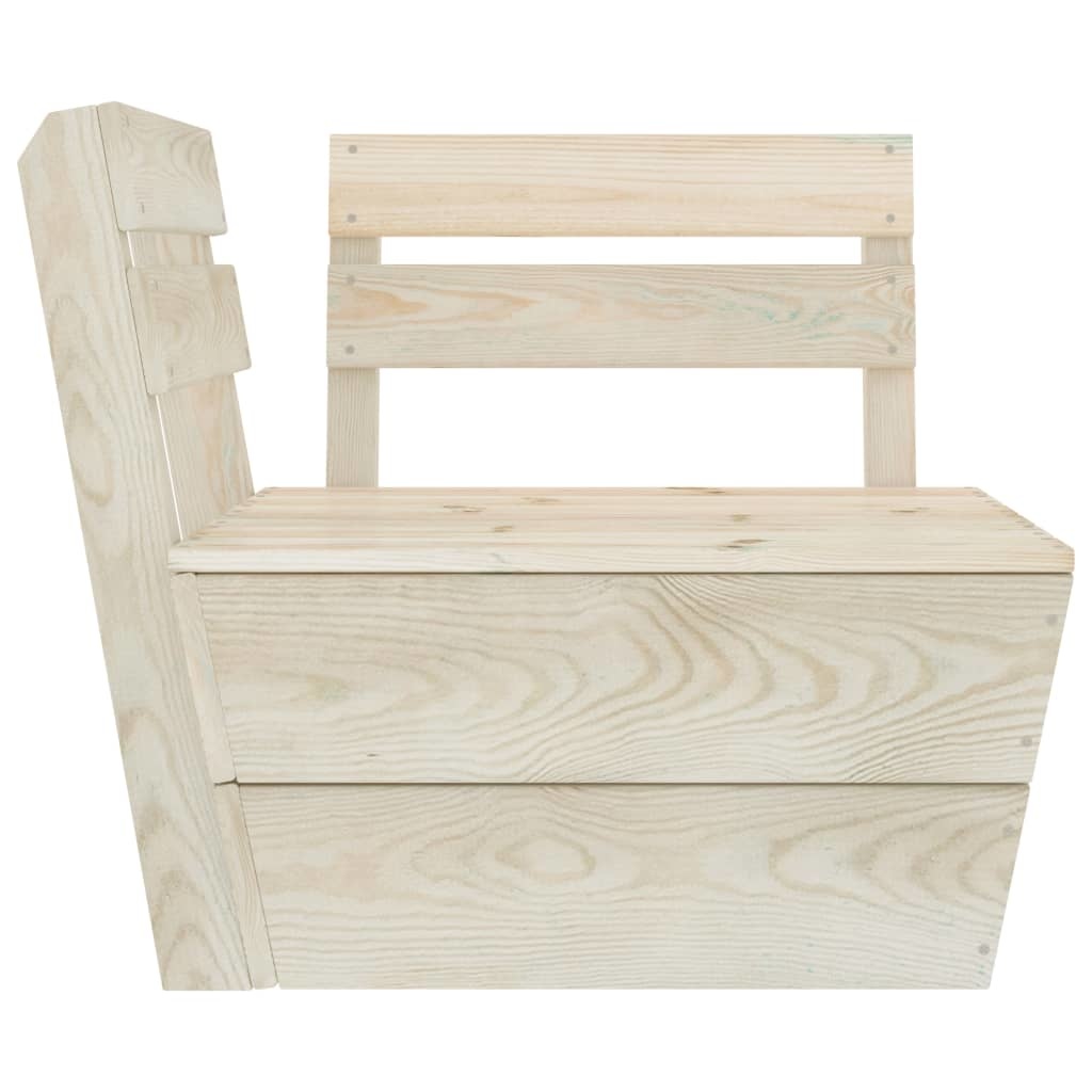 VidaXL 9-delige Loungeset pallet geïmpregneerd vurenhout