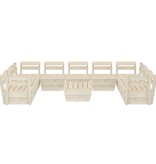 VidaXL 12-delige Loungeset pallet geïmpregneerd vurenhout