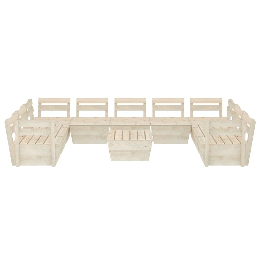 VidaXL 12-delige Loungeset pallet geïmpregneerd vurenhout