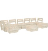 VidaXL 8-delige Loungeset pallet geïmpregneerd vurenhout
