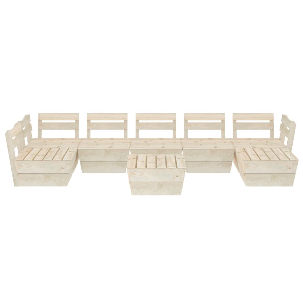 VidaXL 8-delige Loungeset pallet geïmpregneerd vurenhout