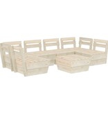 VidaXL 7-delige Loungeset pallet geïmpregneerd vurenhout
