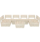 VidaXL 7-delige Loungeset pallet geïmpregneerd vurenhout