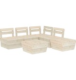VidaXL 6-delige Loungeset pallet geïmpregneerd vurenhout
