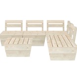 VidaXL 6-delige Loungeset pallet geïmpregneerd vurenhout