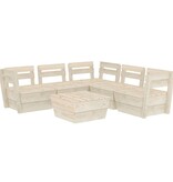 VidaXL 6-delige Loungeset pallet geïmpregneerd vurenhout