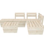 VidaXL 6-delige Loungeset pallet geïmpregneerd vurenhout
