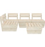 VidaXL 5-delige Loungeset pallet geïmpregneerd vurenhout