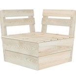 VidaXL 4-delige Loungeset pallet geïmpregneerd vurenhout