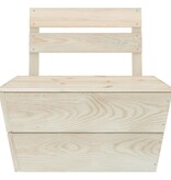 VidaXL 3-delige Loungeset pallet geïmpregneerd vurenhout