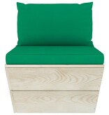 VidaXL 12-delige Loungeset met kussens pallet vurenhout