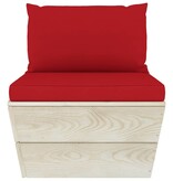 VidaXL 10-delige Loungeset met kussens pallet vurenhout