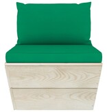 VidaXL 10-delige Loungeset met kussens pallet vurenhout