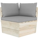 vidaXL 9-delige Loungeset met kussens pallet vurenhout