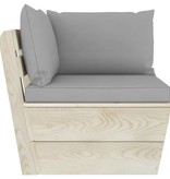 VidaXL 9-delige Loungeset met kussens pallet vurenhout